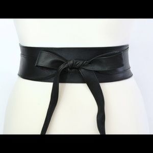 Reversible leather wrap belts
